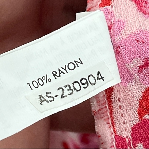 NWT Poupette St Barth S Elsa dress pink 0377 floral ruffle layered short tassel - Picture 12 of 15